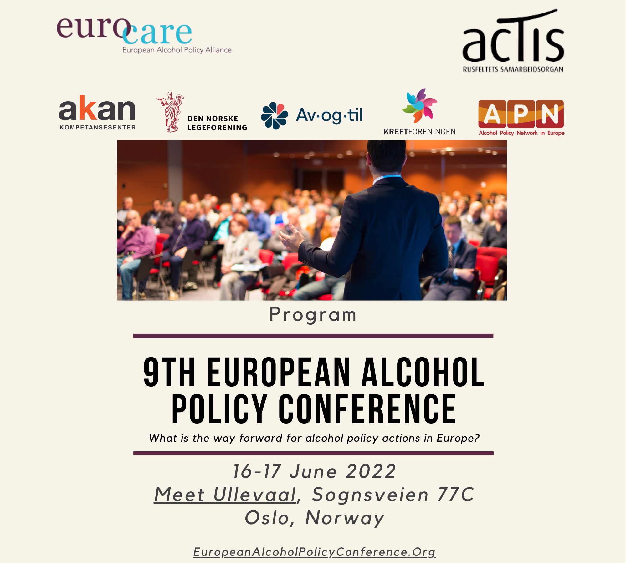 Programme 9th European Alcohol Policy Conference